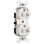 Legrand TR8200HPIGRY Pass And Seymour 15A 125V Indicating Grade Tamper-Resistant Hospital Grade Power Indicator Compact Gray
