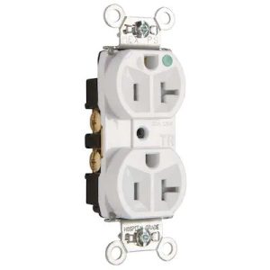 Legrand TR8200HPIGRY Pass And Seymour 15A 125V Indicating Grade Tamper-Resistant Hospital Grade Power Indicator Compact Gray