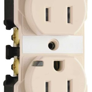 Legrand TR8200HPILA Pass And Seymour 15A 125V Indicating Grade Tamper-Resistant Hospital Grade Power Indicator Light Almond