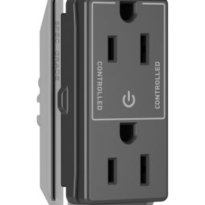 Legrand PTTR26262SCCTBK Pass And Seymour 15A Tamper-Resistant Half Control PlugTail Receptacle Black