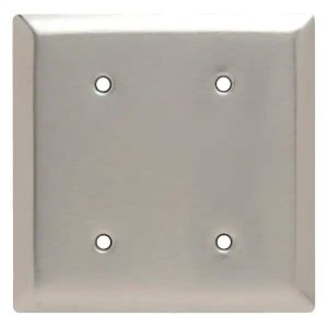 Legrand SS23 Pass And Seymour 2-Gang Blank Stainless Box Mount