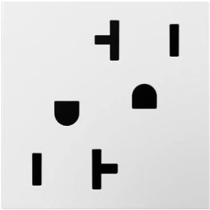 Legrand ARTR202W4 Pass And Seymour 2-Module Tamper-Resistant Outlet 20A White