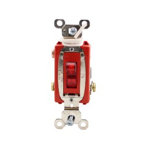 Legrand PS20AC3RPL Pass And Seymour 20A 120VAC Back And Side Wire 3-Way Pilot Red