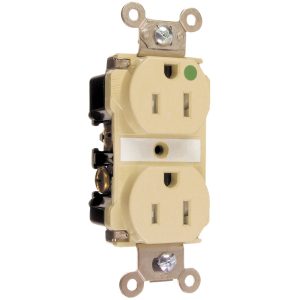 Legrand TR8300HPILA Pass And Seymour 20A 125V Indicating Grade Tamper-Resistant Hospital Grade Power Indicator Compact L