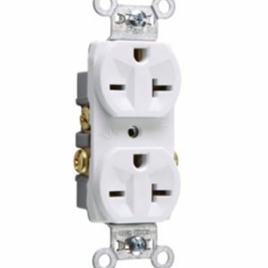 Legrand 5850W Pass And Seymour 20A 250V Duplex Receptacle White