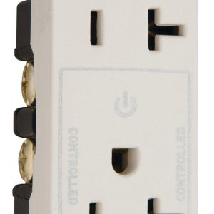 Legrand 26352CHI Pass And Seymour 20A Half Controlled Decorator Receptacle Ivory