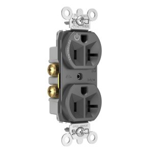 Legrand 5362CHBK Pass And Seymour 20A Half Controlled Duplex Receptacle Black