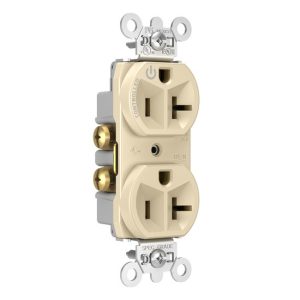 Legrand 5362CHLA Pass And Seymour 20A Half Controlled Duplex Receptacle Light Almond