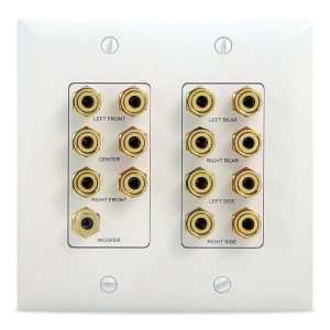 Legrand WP9009WHV1 Pass And Seymour 7.1 Home Theater Wall Plate 2-Gang White
