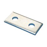 nVent Caddy F220000EG Two Hole Flat Bracket, Steel, EG, 3.25in