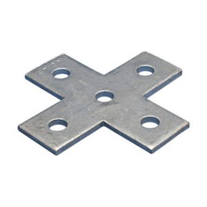 nVent Caddy F280000EG Five Hole Flat Cross Bracket, EG, 5.38in x 5.38in