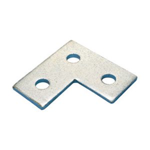 nVent Caddy F360000EG Three Hole Flat Corner Bracket, Steel, EG, 3.5in x 3.5in