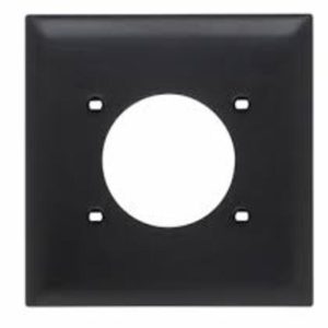 Legrand TP703BK Pass And Seymour 2-Gang Power Outlet Plate 2.1563 Hole