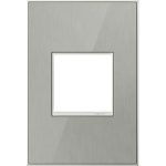 Legrand AWM1G2MS4 Pass And Seymour Brush Stainless 1-Gang 2-Module Wall Plate