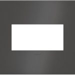 Legrand AWC2GBBN4 Pass And Seymour Brushed Black Nickel 2-Gang Wall Plate