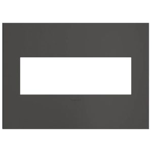 Legrand AWC4GBBN4 Pass And Seymour Brushed Black Nickel 4-Gang Wall Plate