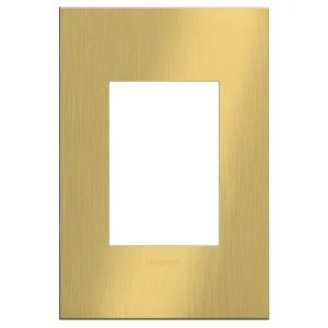 Legrand AWC1G3BSB4 Pass And Seymour Brushed Satin Brass 1-Gang 3M Wall Plate