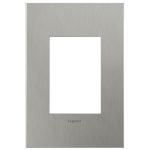 Legrand AWC1G3BS4 Pass And Seymour Brushed Stainless Steel 1-Gang 3-Module Wall Plate