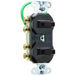 Legrand 693G Pass And Seymour Combination 2 Switches 3-Way 15A 120/277V