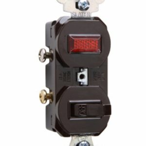 Legrand 692G Pass And Seymour Combination Switch 1P 15A120V Pilot Light 1/25