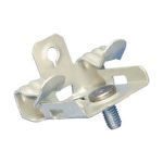 nVent Caddy M1318S Hammer-On Flange Clip, Bottom Mount, Spring Steel, 13/16–1 1/8in Flange