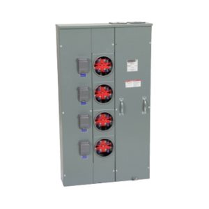 Square D MP64200 600 A, 240 VAC 4 Sockets Meter Pak Meter Center