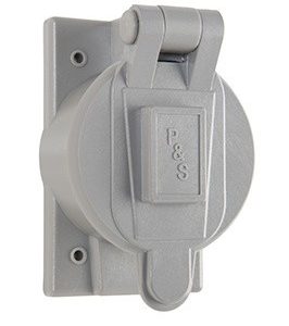 Legrand 7770GRY Pass And Seymour Corrosion-Resistant 50A Plastic Flip Lid Cover Gray