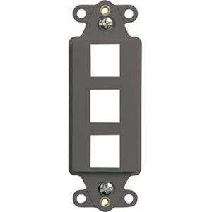 Legrand WP3413GY Pass And Seymour Decorator Outlet Strap 3-Port Gray