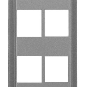Legrand WP3414GY Pass And Seymour Decorator Outlet Strap 4-Port Gray