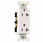 Legrand 26352W Pass And Seymour Decorator Receptacle 15A 125V Side And Back Wire White