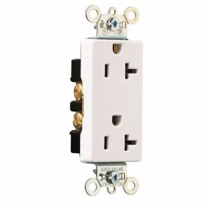 Legrand 26352W Pass And Seymour Decorator Receptacle 15A 125V Side And Back Wire White