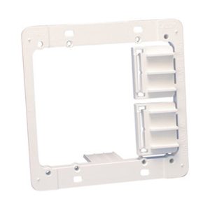 nVent Caddy MPAL2 Plastic Low Voltage Mounting Plate, 2 Gang
