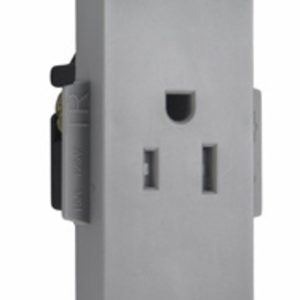 Legrand TR26261GRY Pass And Seymour Decorator Receptacle Single Tamper-Resistant 15A/125V Gray