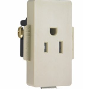 Legrand TR26261LA Pass And Seymour Decorator Receptacle Single Tamper-Resistant 15A/125V Light Almond