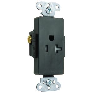 Legrand TR26261W Pass And Seymour Decorator Receptacle Single Tamper-Resistant 20A/125V