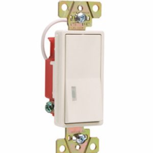 Legrand 2629LA Pass And Seymour Decorator Switch 1P Pilot 20A 120V Light Almond