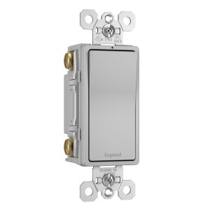 Legrand TM874GRY Pass And Seymour Decorator Switch 3-Way 15A 120/277V With Ground Gray