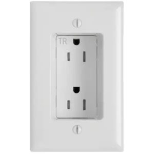 Legrand PTTR26262W Pass And Seymour Duplex Decorator Receptacle Tamper-Resistant 15A 125V White