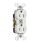 Legrand TR5252 Pass And Seymour Commercial Receptacle Duplex 15A 125V Back And Side Wire Brown