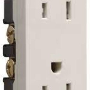 Legrand TR26252LA Pass And Seymour Commercial Tamper-Resistant Decorator Receptacle 15A125V Back And Side Wire Light Almond