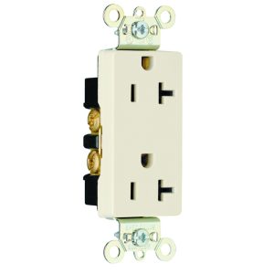 Legrand 26352LA Pass And Seymour Decorator Duplex Receptacle 20A 125V Light Almond