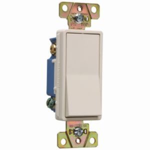 Legrand 2603LA Pass And Seymour Decorator Switch 3-Way 15A 120/277VAC Light Almond
