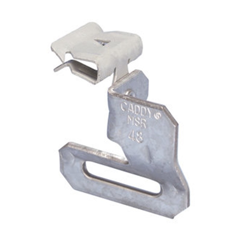 nVent Caddy MSR24 90Deg Strap Hanger with Flange Clip, 0.125–0.25in Flange