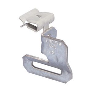 nVent Caddy MSR58 90Deg Strap Hanger with Flange Clip, 0.3125–0.5in Flange