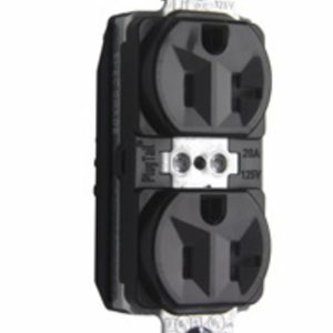 Legrand PTTR5362BK Pass And Seymour Duplex Receptacle Tamper-Resistant 20A 125V Black