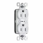 Legrand PTTR5262W Pass And Seymour Duplex Receptacle Tamper-Resistant 15A 125V White