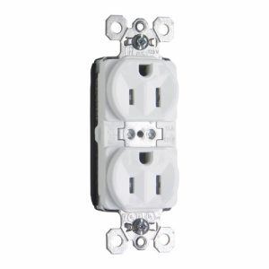 Legrand PTTR5262W Pass And Seymour Duplex Receptacle Tamper-Resistant 15A 125V White