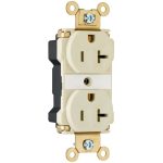 Legrand PT5362AGRY Pass And Seymour Duplex Receptacle Extra Heavy-Duty 20A/125V Gray