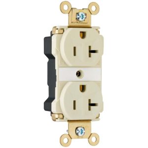 Legrand PT5362AGRY Pass And Seymour Duplex Receptacle Extra Heavy-Duty 20A/125V Gray