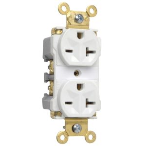 Legrand 5862AW Pass And Seymour Duplex Receptacle 20A/250VAC White